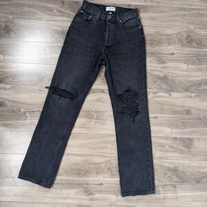 Agolde Lana Mid Rise Straight Jeans Size 24